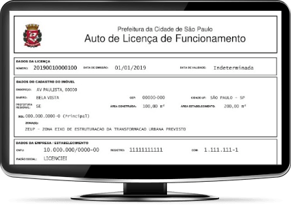 Licença de funcionamento baixo risco pmsp